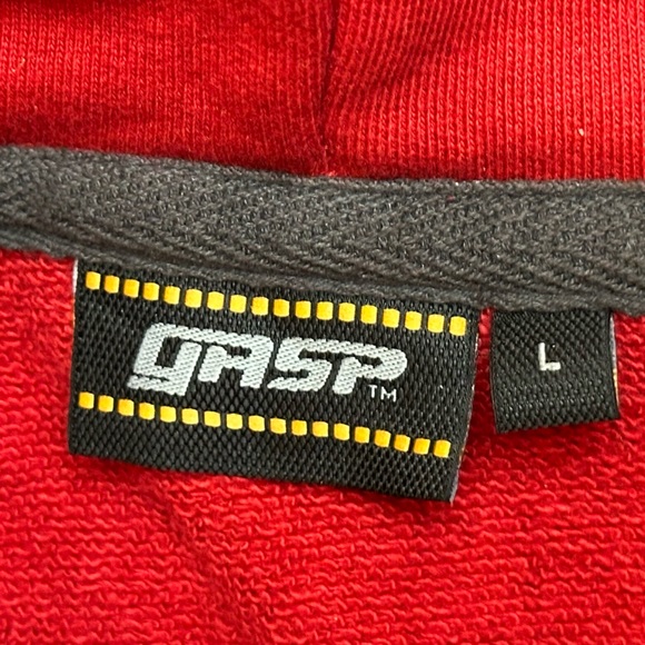 GASP Distressed Hoodie Size L - Picture 5 of 6